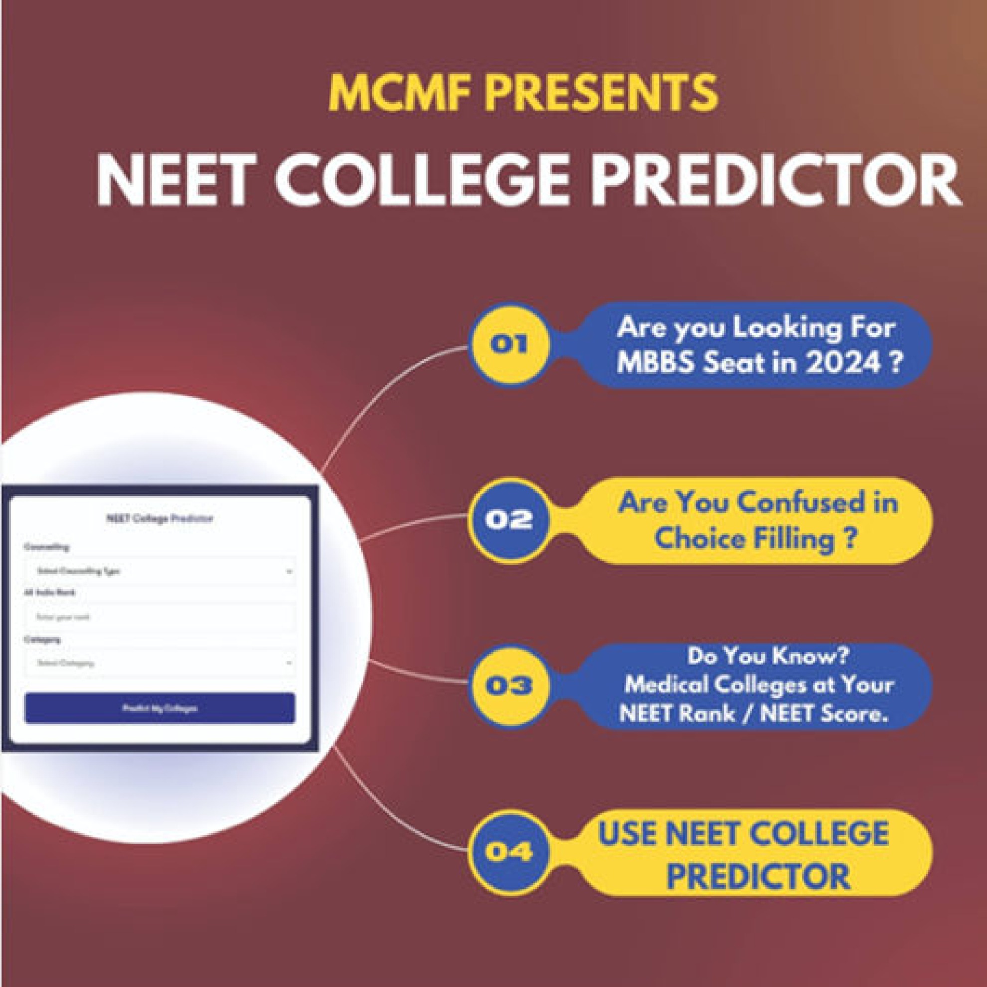 MCMF Neet College Prediction Software