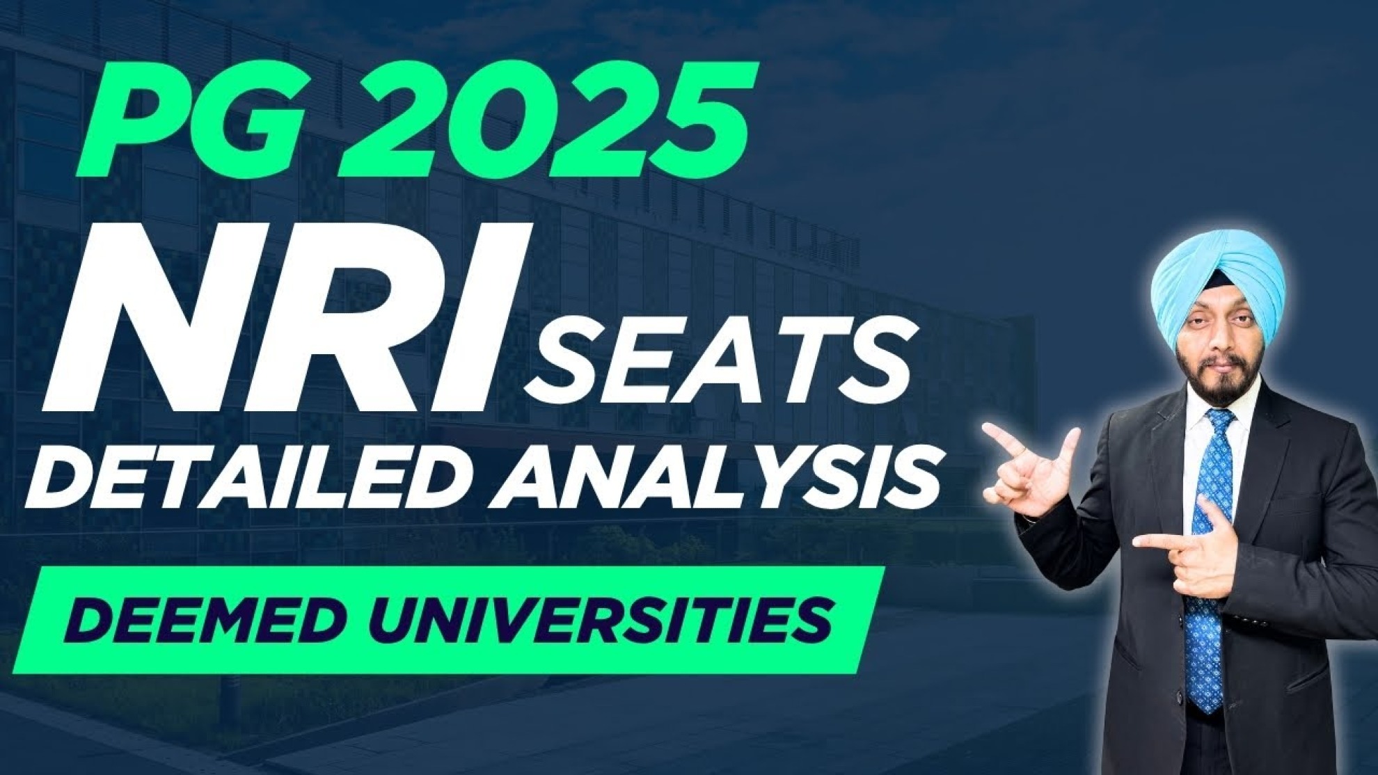 NEET PG 2025 – NRI Quota Seats in Deemed Universities (Branch-Wise Vacancy Matrix Analysis)