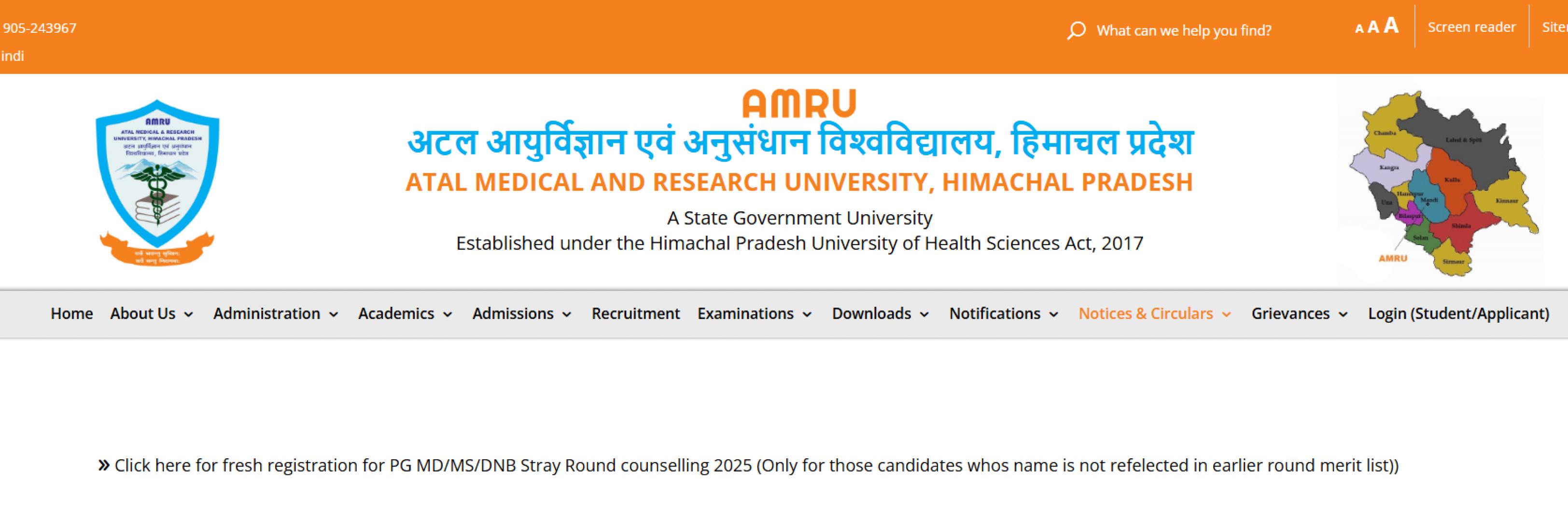 HIMACHAL PG COUNSELLING LATEST UPDATE 2025- REGISTRATION ROUND 4