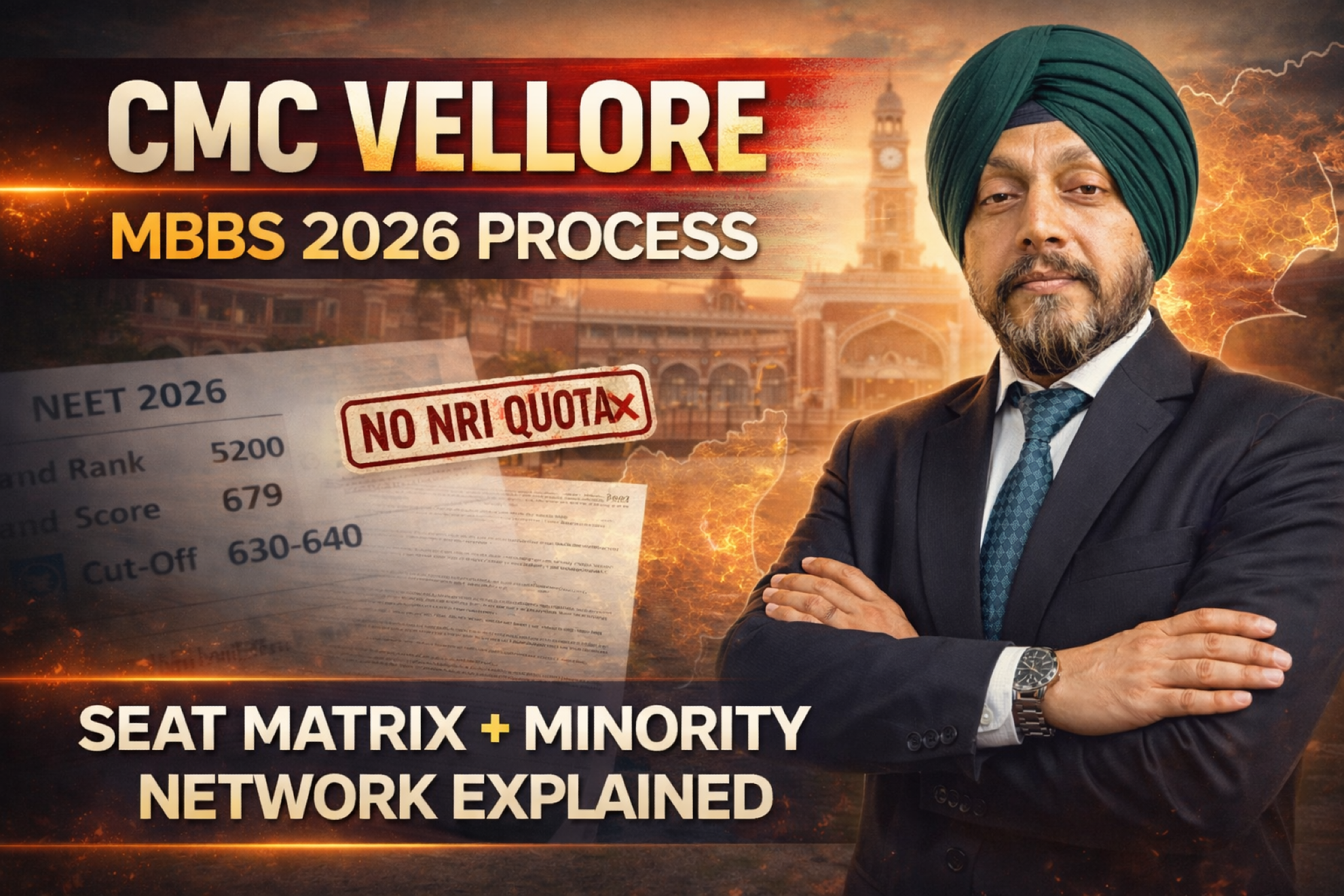 CMC Vellore MBBS Admission 2026 – Complete Bulletin Breakdown (Management, Government & Minority Network Explained)