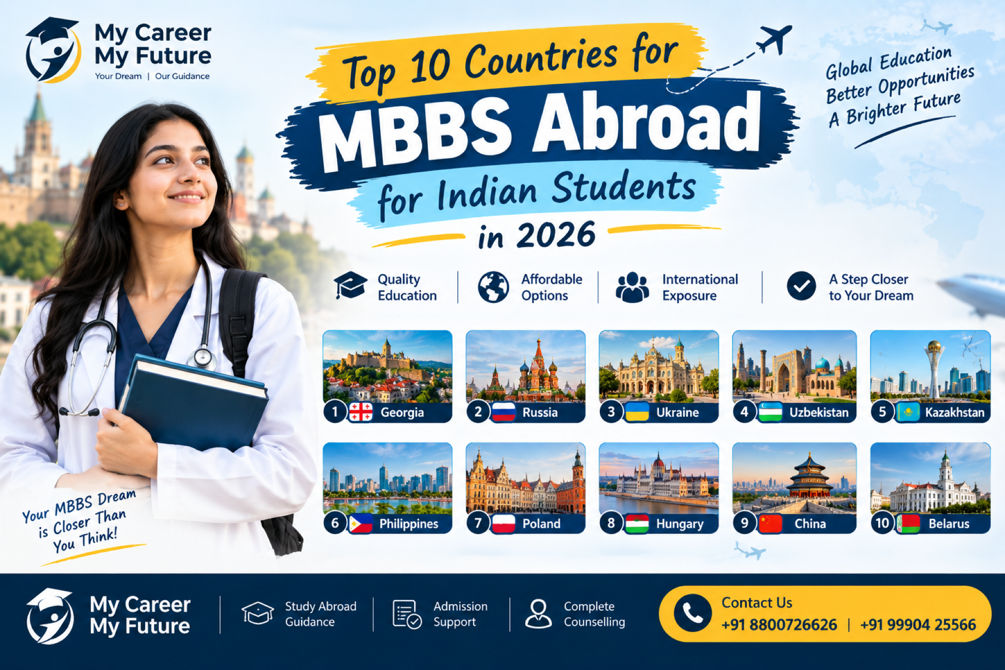 Top 10 Countries for MBBS Abroad for Indian Students in 2026
