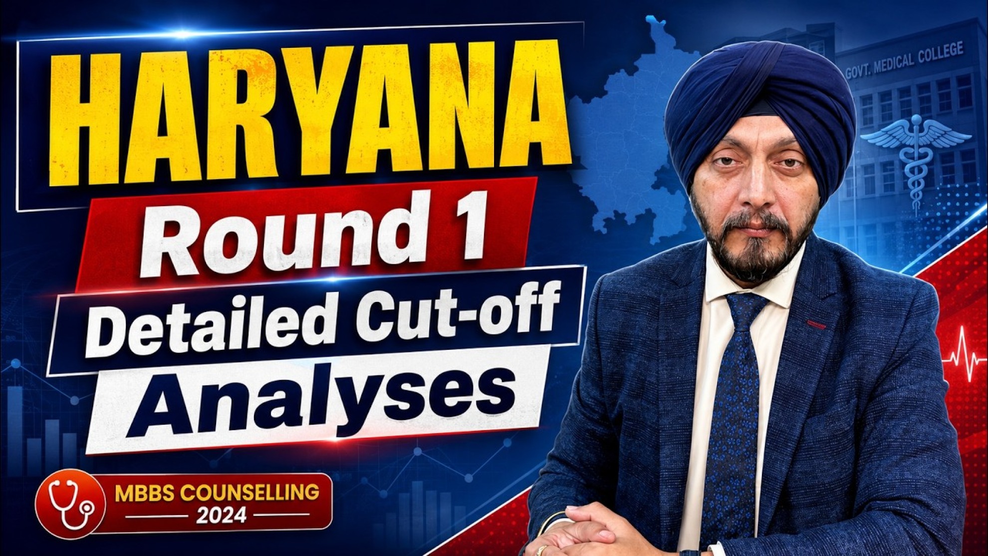 Haryana NEET UG Round 1 Cut-Off 2026: Government and Private Medical Colleges