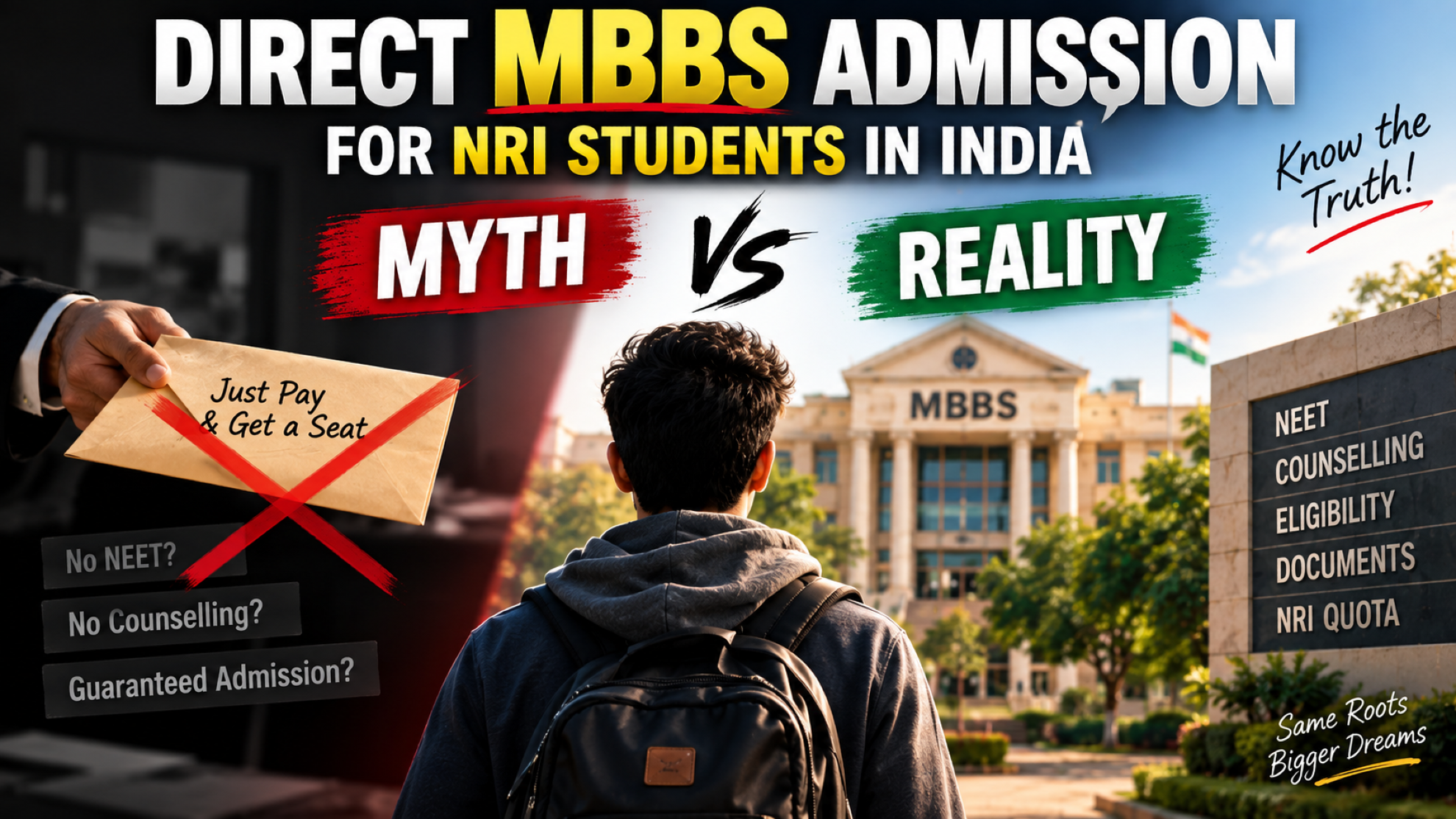Direct MBBS Admission for NRI Students in India: Myth vs Reality