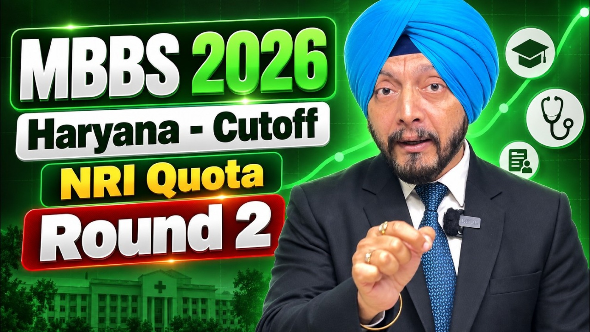 Haryana NEET UG Round 2 NRI Cut-Off: Category 6 Sponsors Secure Government Medical College Seats