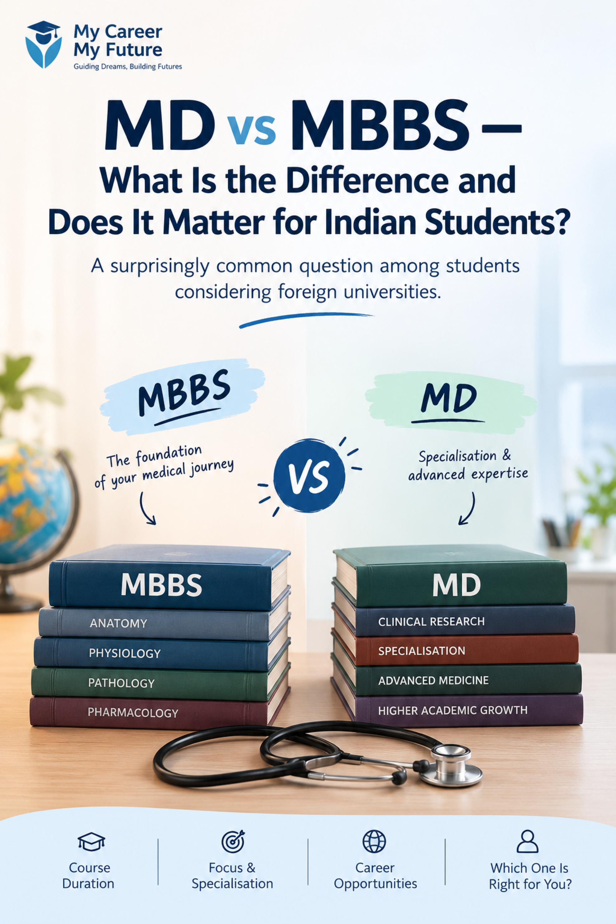 MD vs MBBS — What Is the Difference and Does It Matter for Indian Students?