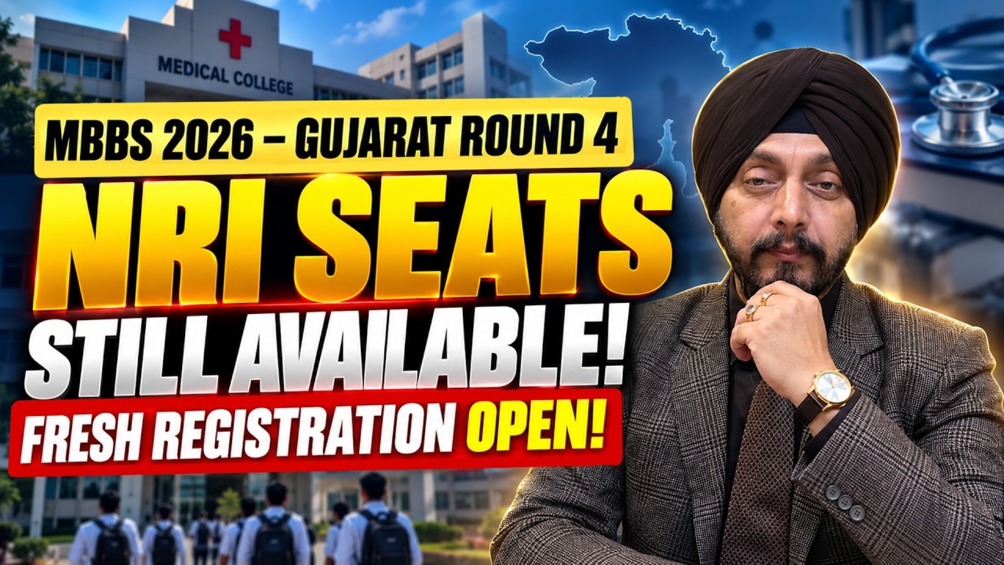 Gujarat NEET UG Round 4 Counselling 2026: Eligibility, NRI Seats, Registration, and Important Dates