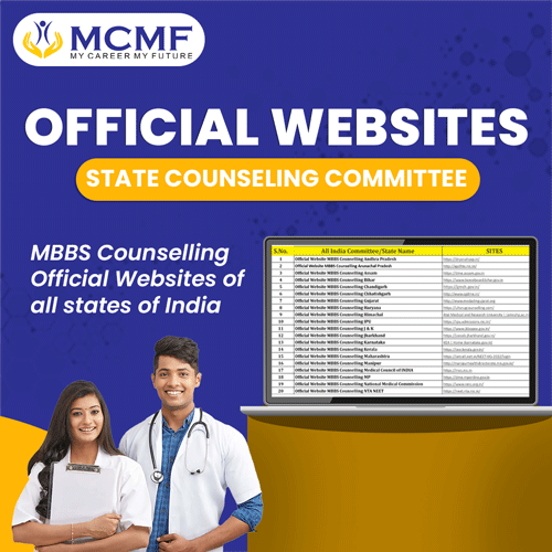 OFFICIAL WEBSITES FOR MBBS COUNSELLING